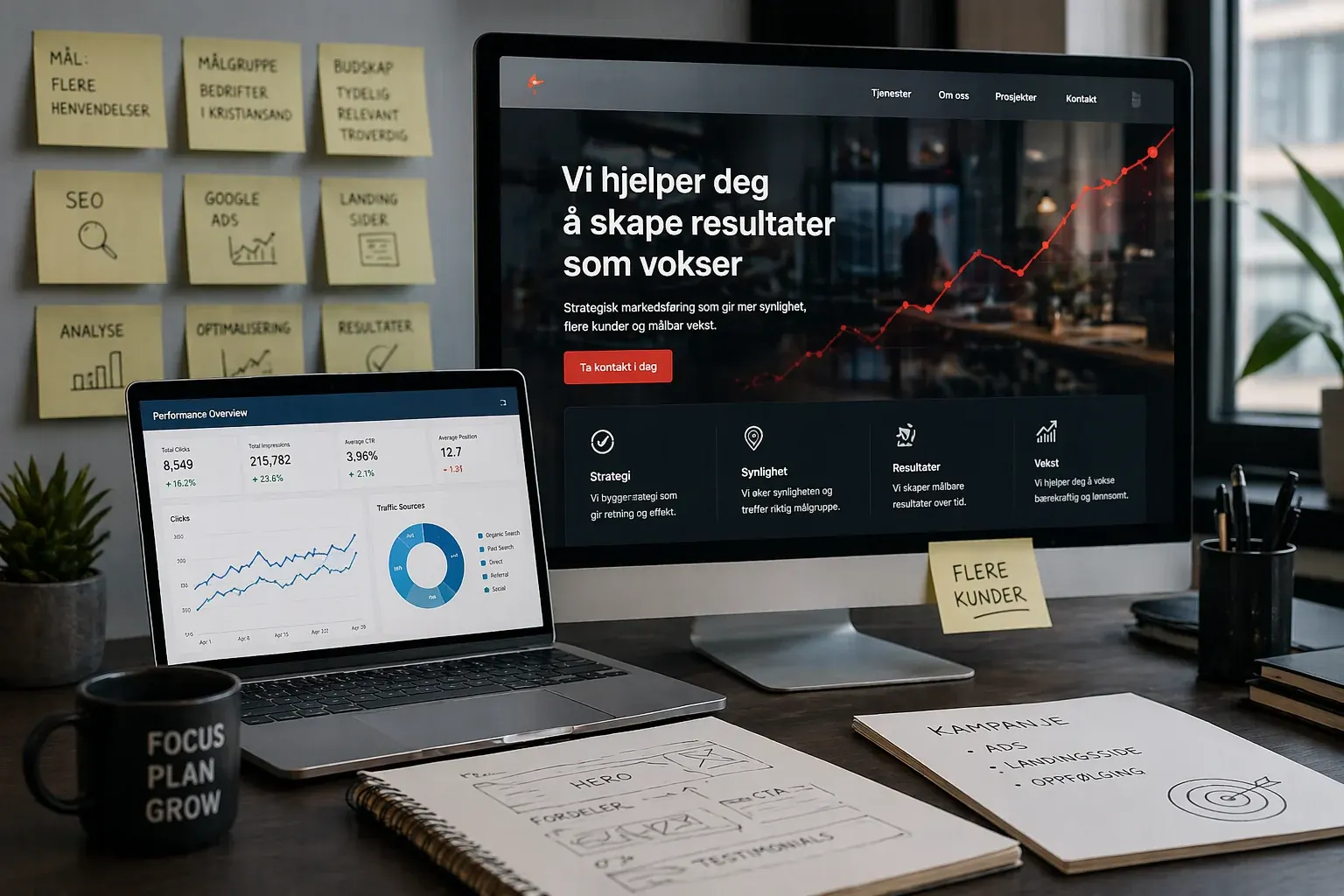 Design for bedrifter med markedsføring