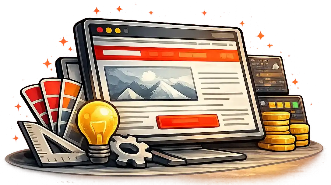 Landingsside med designer