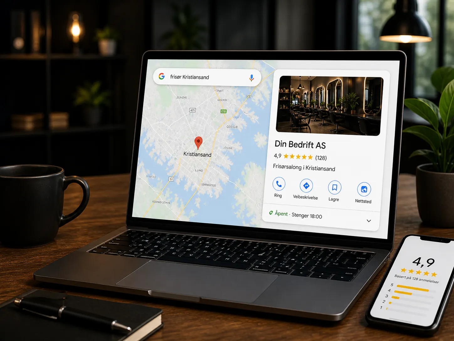 Google Business Profile for lokale bedrifter i Kristiansand
