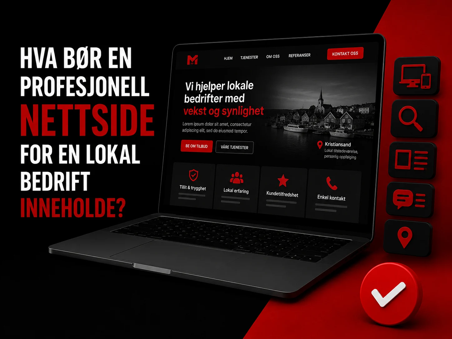 Profesjonell bedriftsnettside i Kristiansand