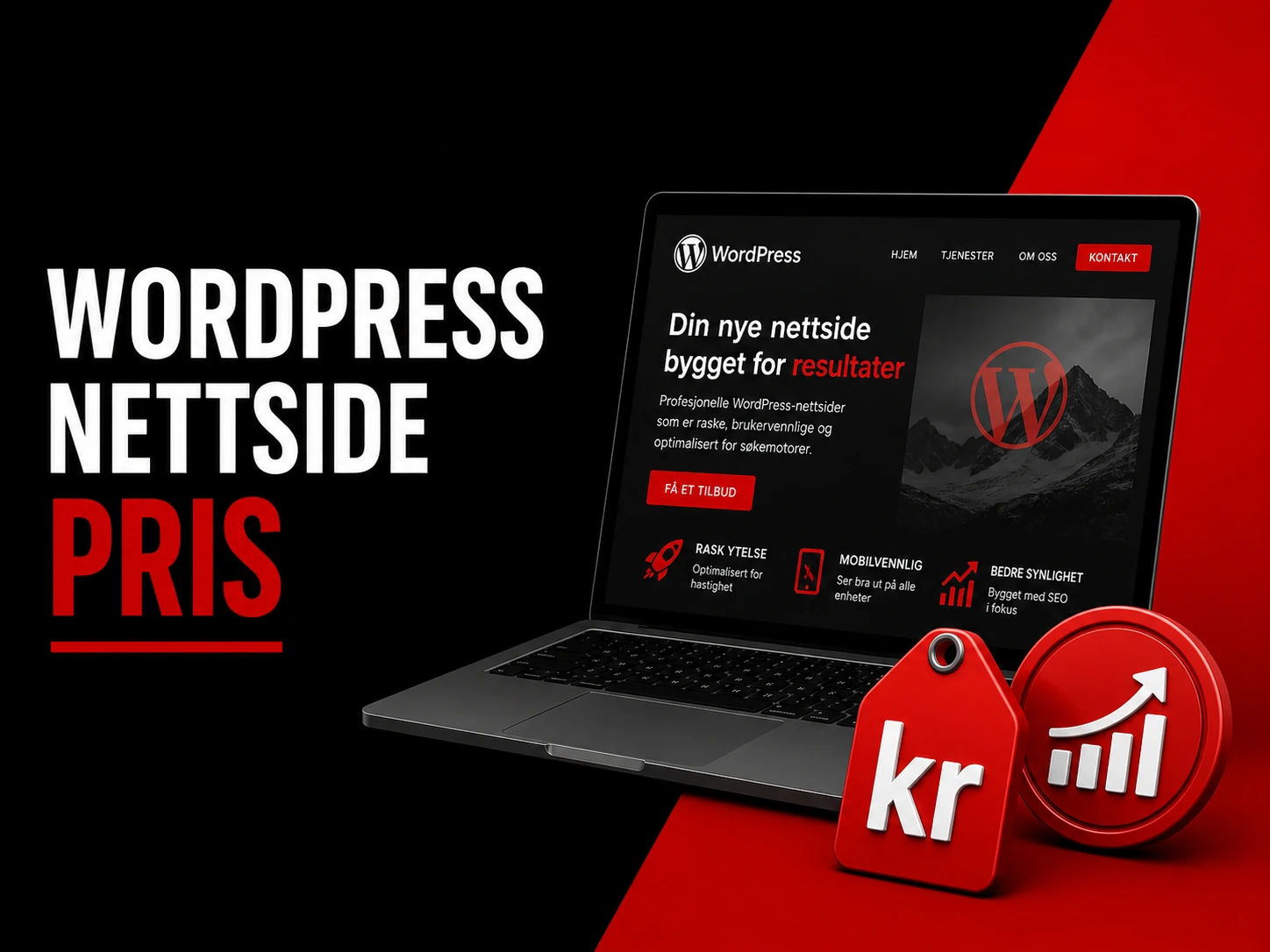WordPress nettside pris